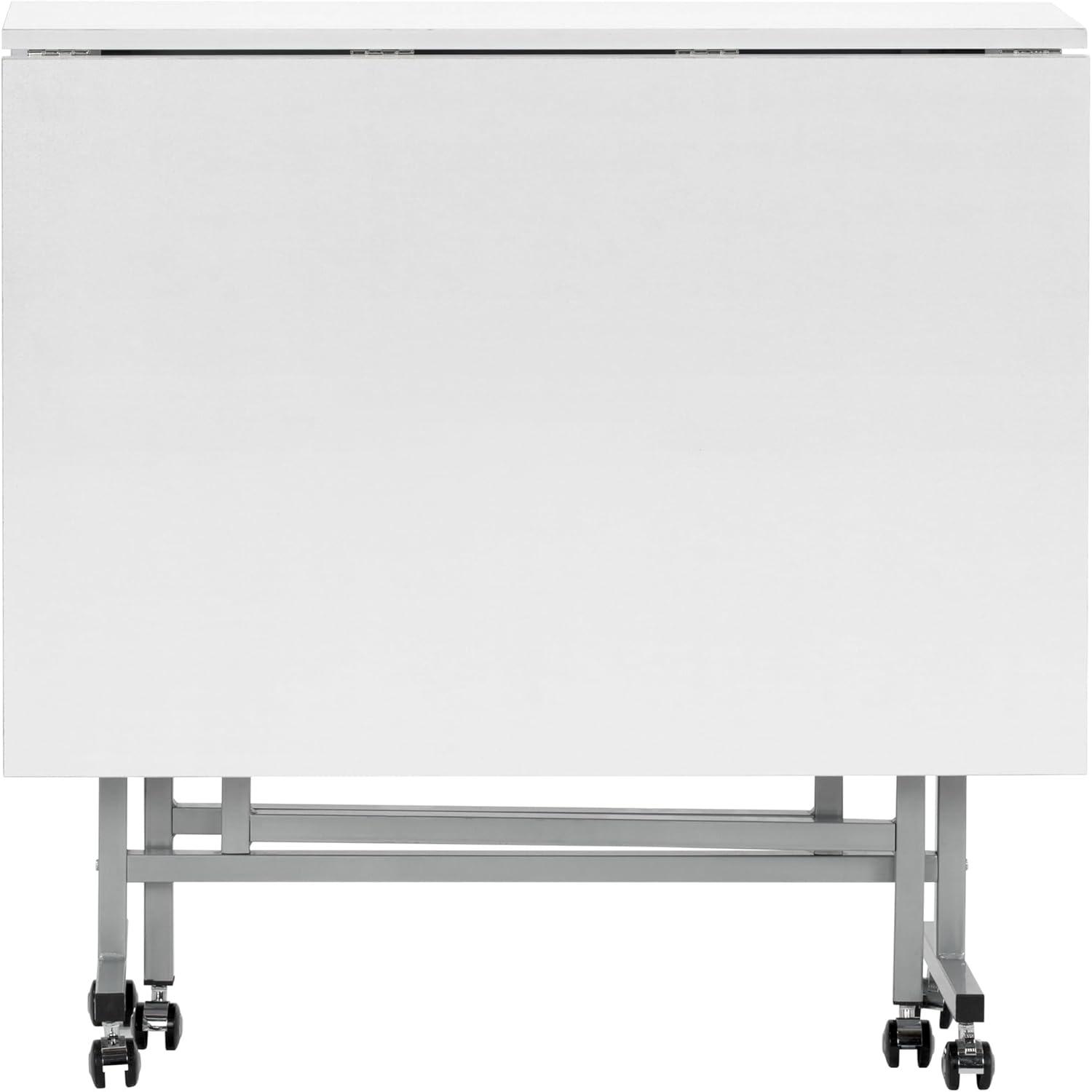 Sew Ready 58.75'' x 36.5'' Foldable Craft Table with Wheels