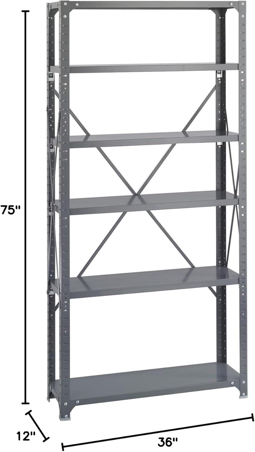 Commercial Steel 6 Shelf Shelving Unit