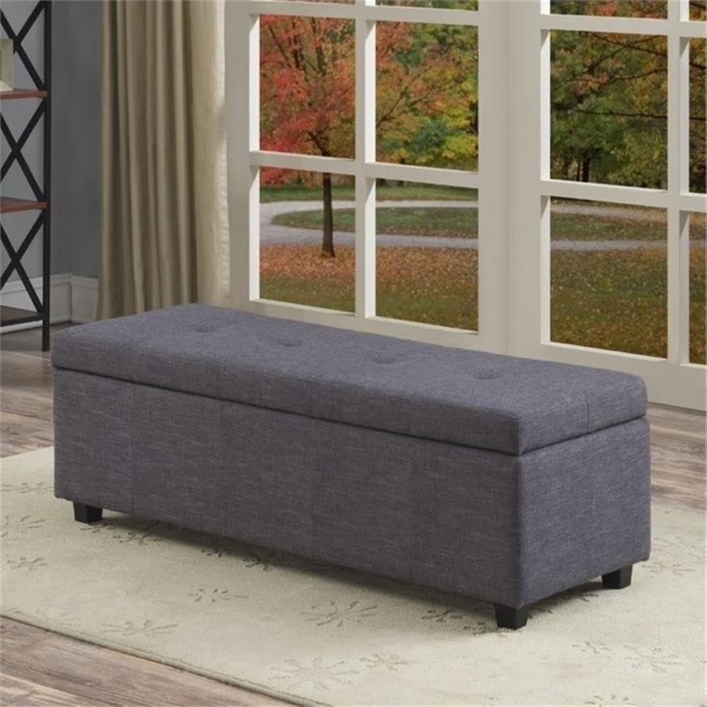 Simpli Home Castleford Large Storage Ottoman Bench