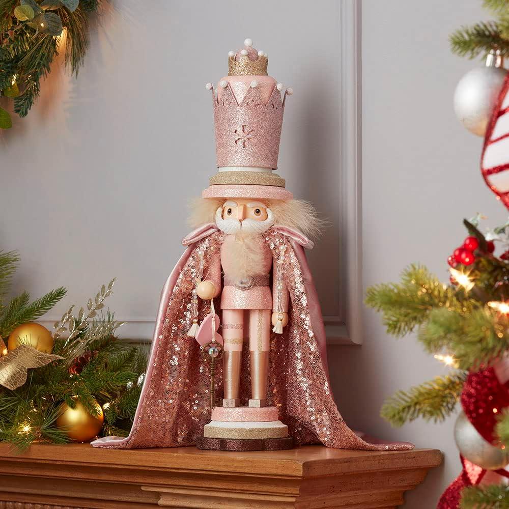 Kurt Adler 19-Inch Hollywood Pink King Nutcracker