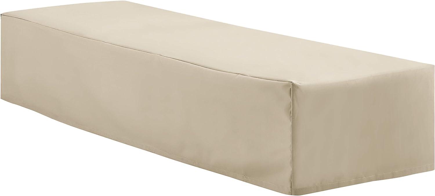 Tan Heavy-Duty Vinyl Outdoor Chaise Lounge Cover, 20" x 20"