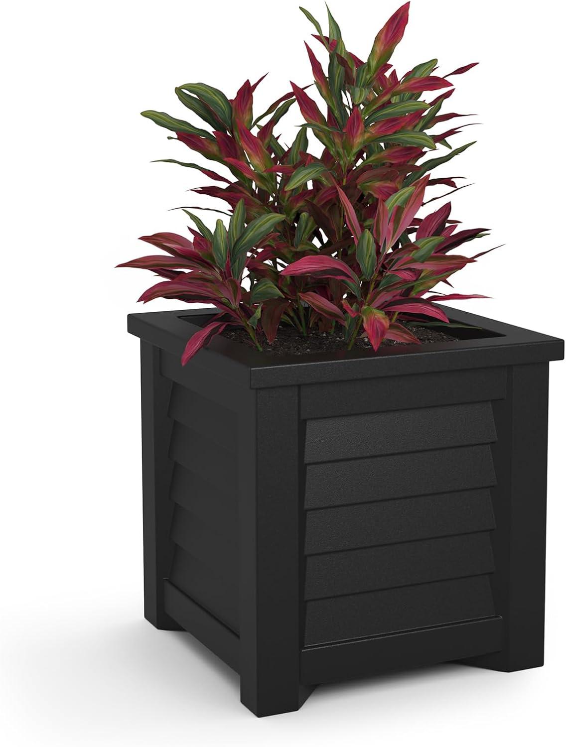 Mayne Inc. Lakeland Square Resin Planter with Water Reservoir
