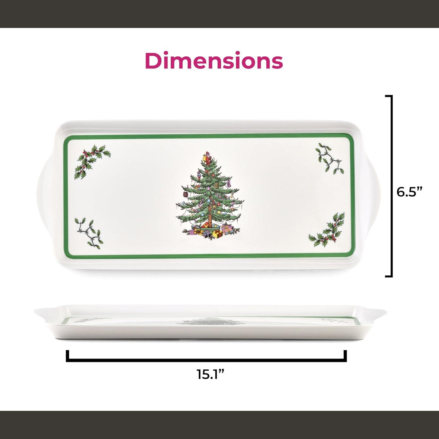 Pimpernel Christmas Tree Melamine Sandwich Tray
