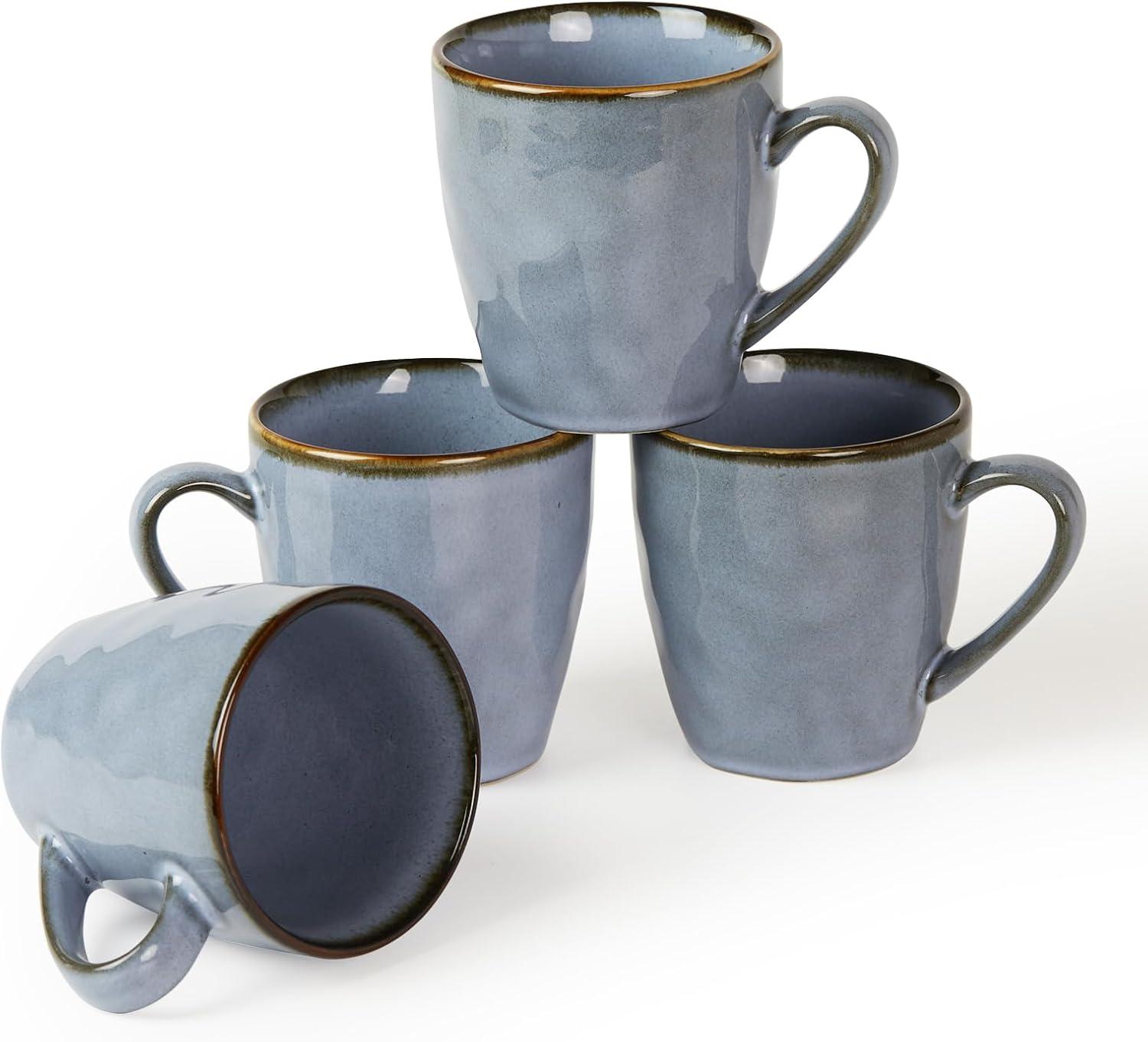 Leny 11.5oz Stoneware Round Coffee Mug (Set of 4)