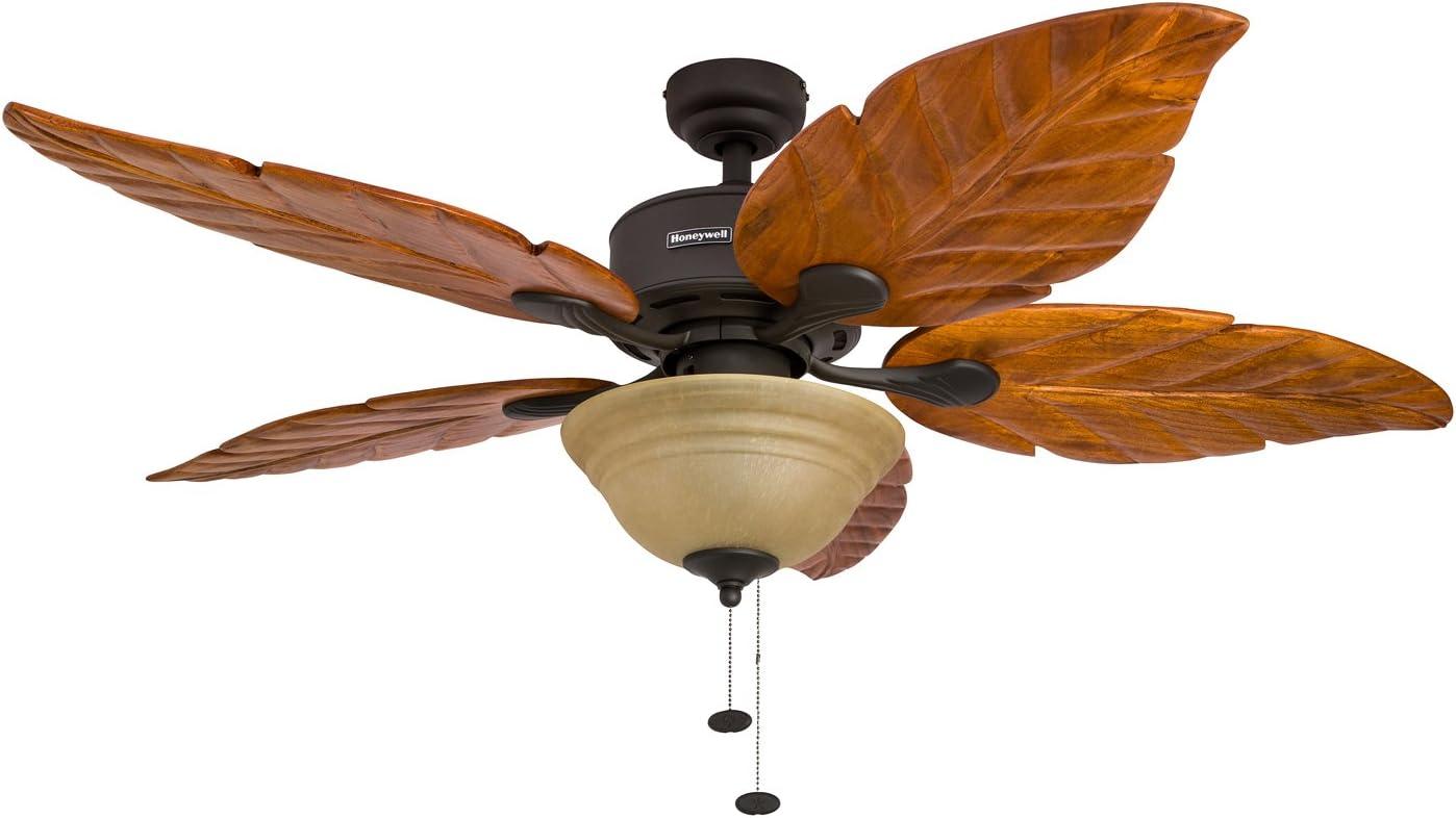 52" Royal Palm Tropical 5 Blade Ceiling Fan