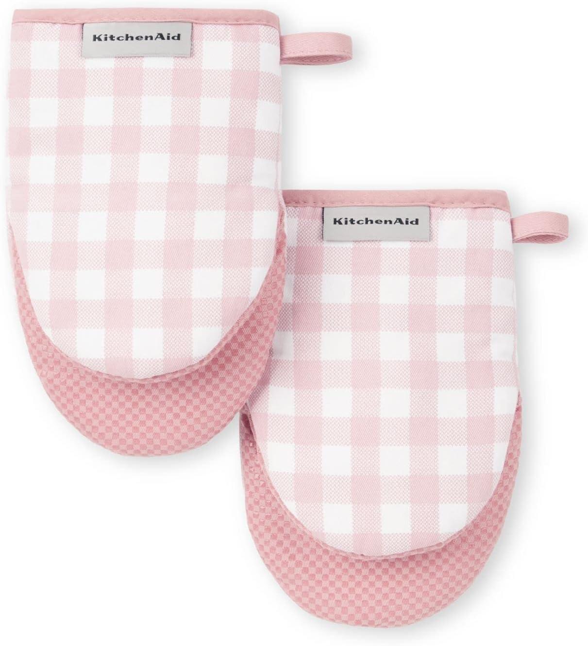 KitchenAid Gingham Mini Oven Mitt 2-Pack Set