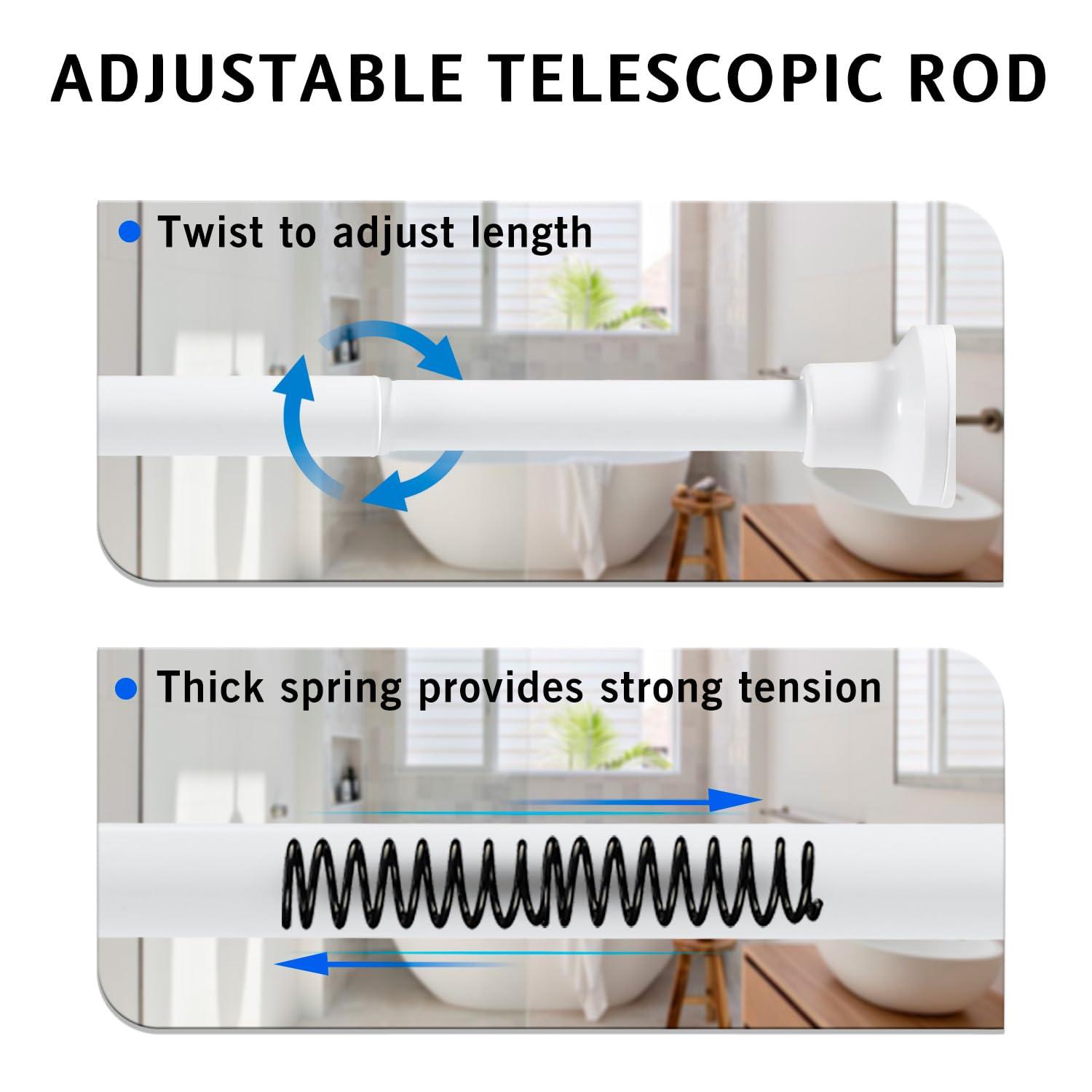 Tromay Heavy Duty Tension Shower Rod
