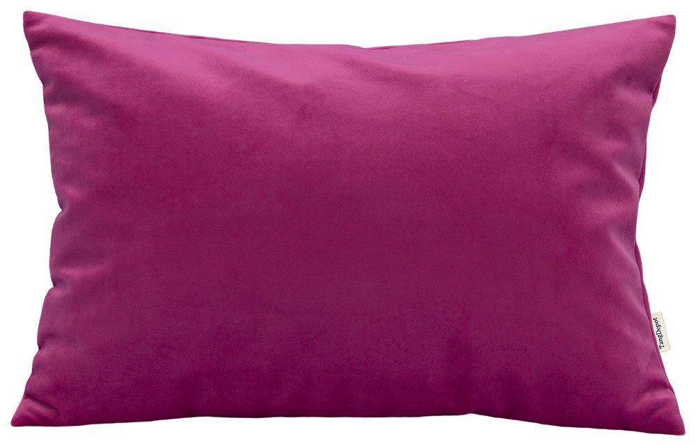 TangDepot Solid Velvet Throw Pillow Cover/Euro Sham/Cushion Sham, Super Luxury Soft Pillow Cases, Many Color & Size Options - (12"x18", Azalea)