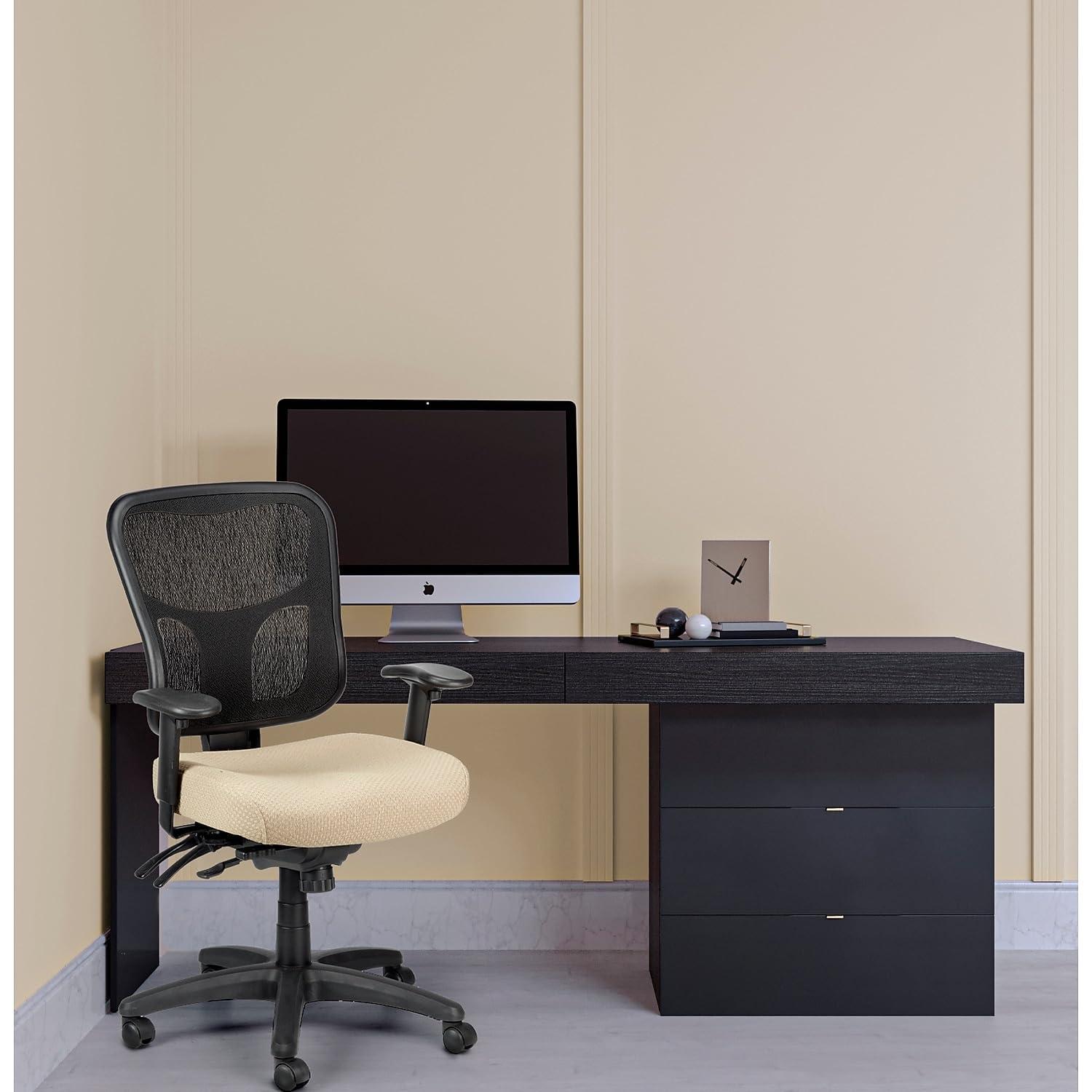 Tempur-Pedic TP8000 Ergonomic Mesh Mid-Back Task Chair Beige TP8000-BEIGE