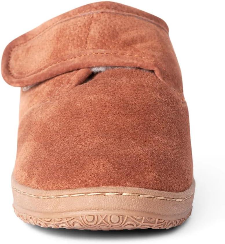 Old Friend Footwear Old Friend Adjustable Bootee Wide Slipper Brown | 421204 215