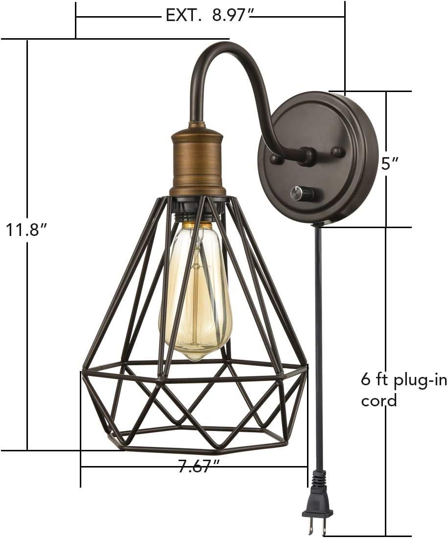 Barn Light Antique Bronze Industrial Wall Sconce Set