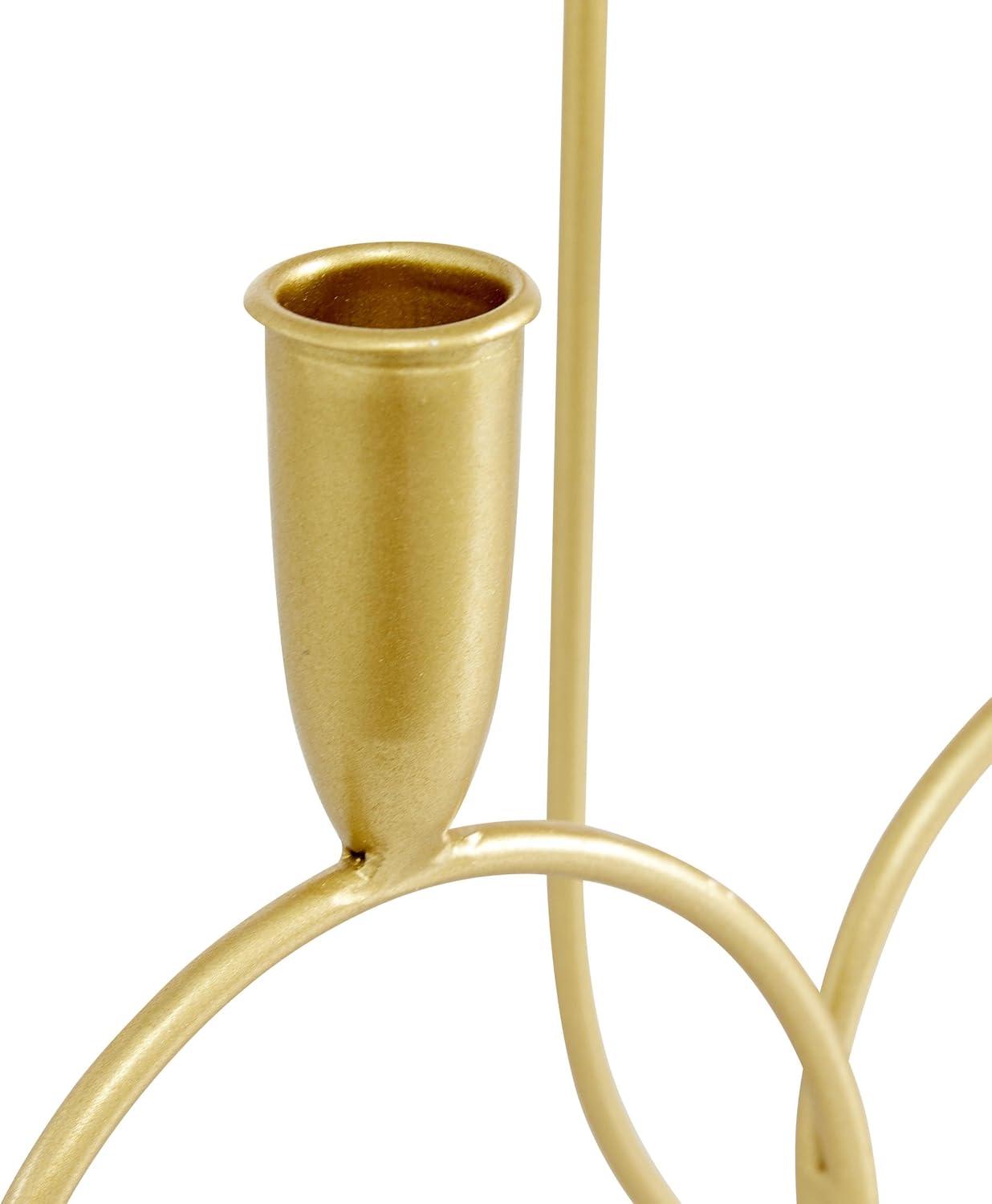 CosmoLiving by Cosmopolitan 5 Holder Gold Metal Candelabra