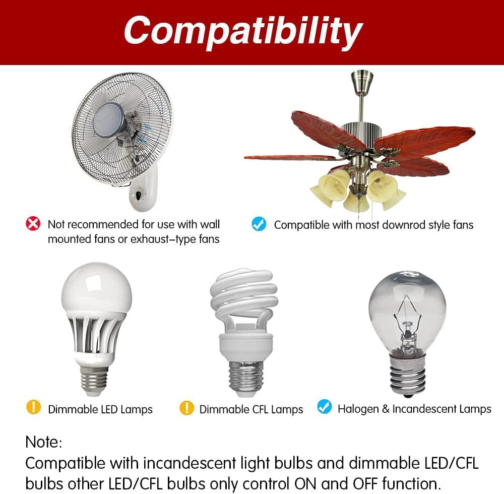 Hampton Bay UC7078T Replacement for Ceiling Fan Remote UC7078T with Up Down Light, L3H2010FANHD Fan-HD Fan-HD6 (Remote Only)
