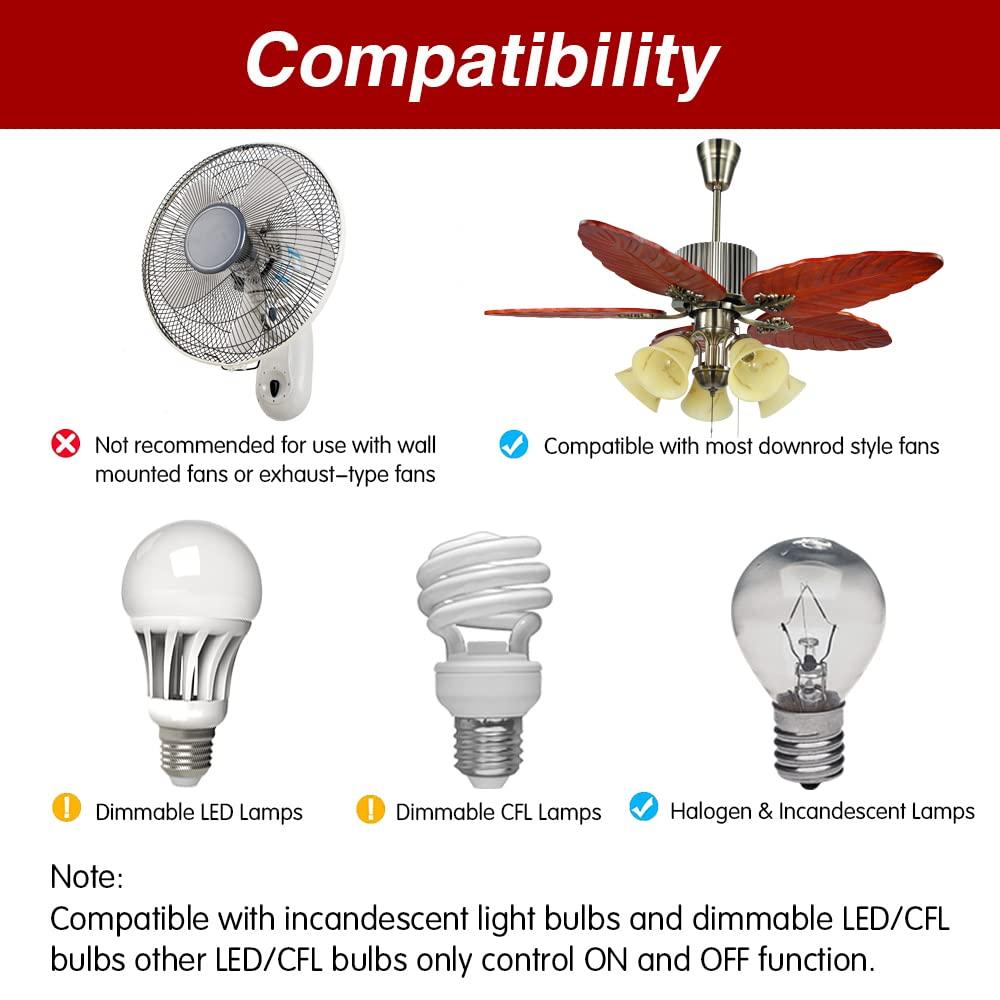 Hampton Bay UC7078T Replacement for Ceiling Fan Remote UC7078T with Up Down Light, L3H2010FANHD Fan-HD Fan-HD6 (Remote Only)
