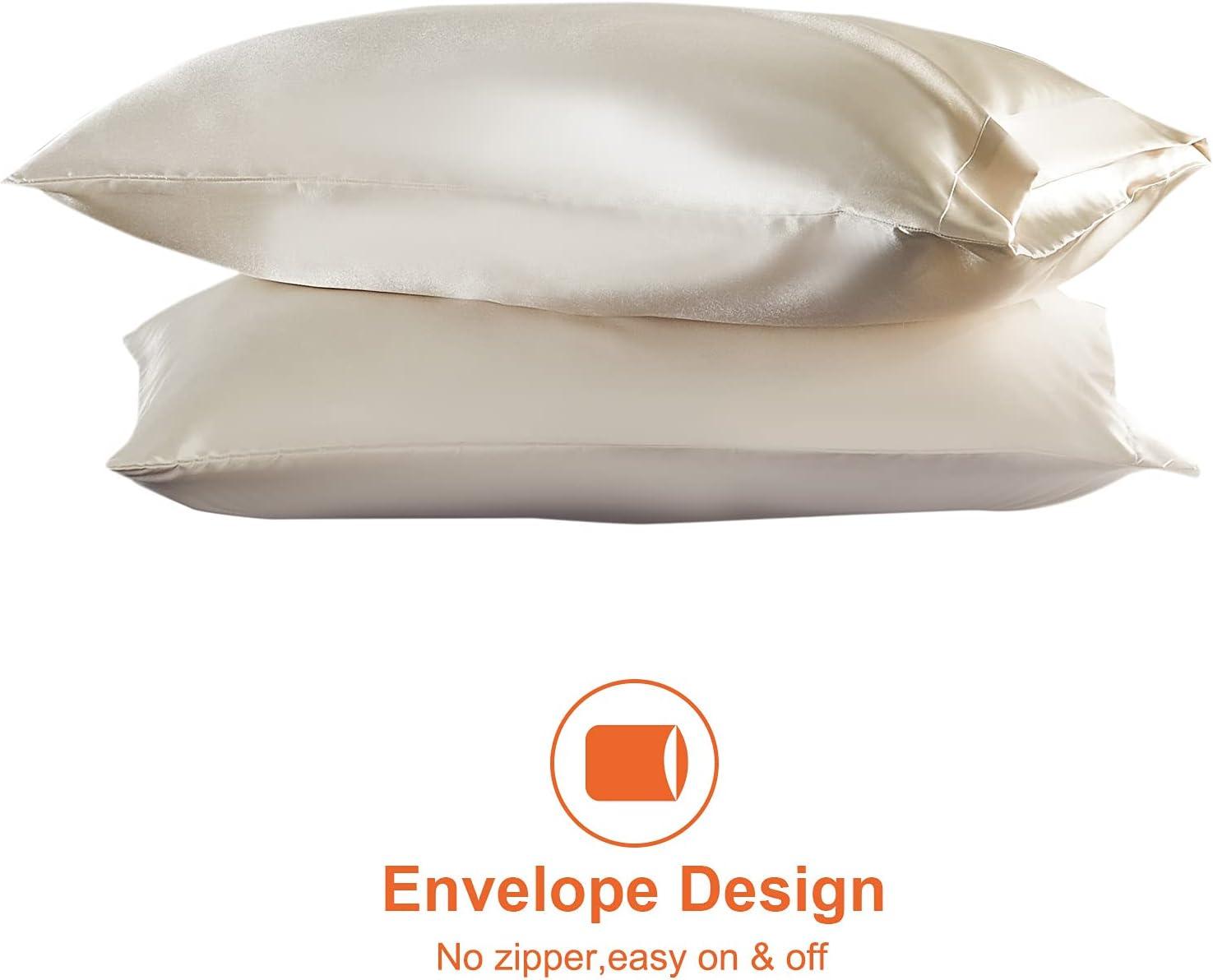 Satin Pillowcase (2 Pack) Queen Size (20x30 inches)