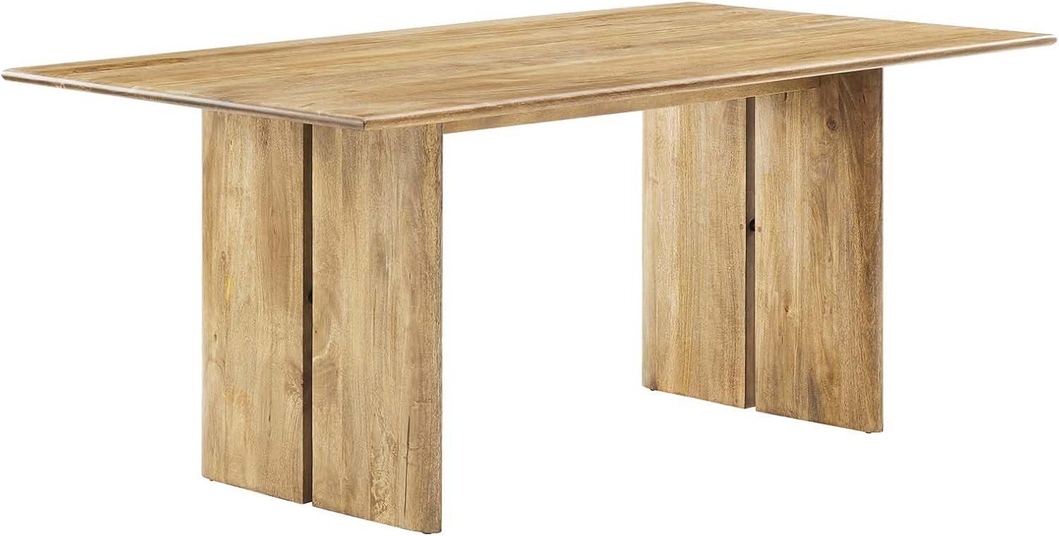 Amistad 72" Oak Solid Wood Modern Farmhouse Dining Table