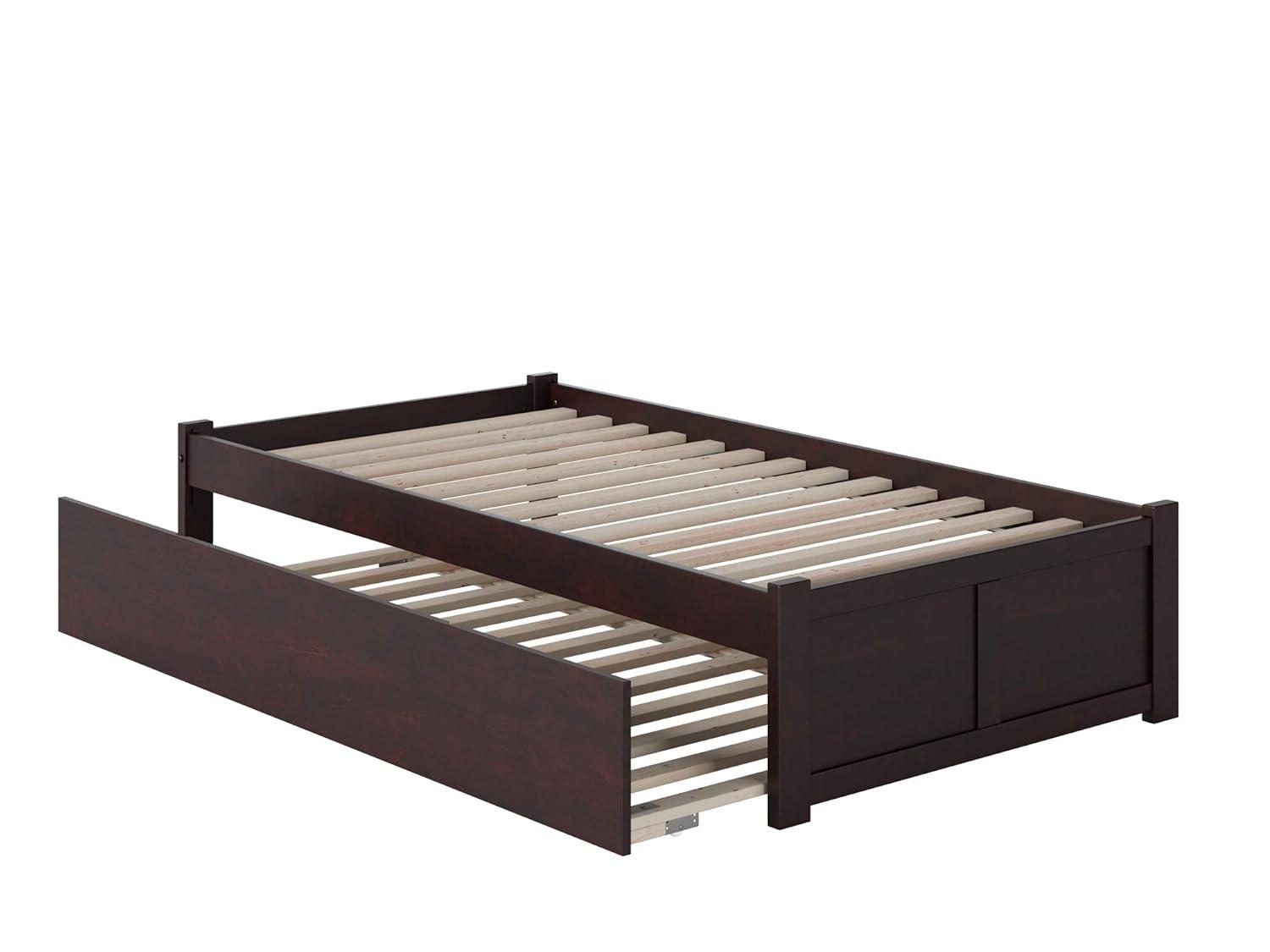 Solid Wood Platform Storage Bed