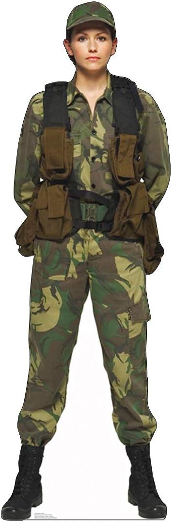 Advanced Graphics Lifesize Wall Decor Cardboard Standup Poster Female Soldier