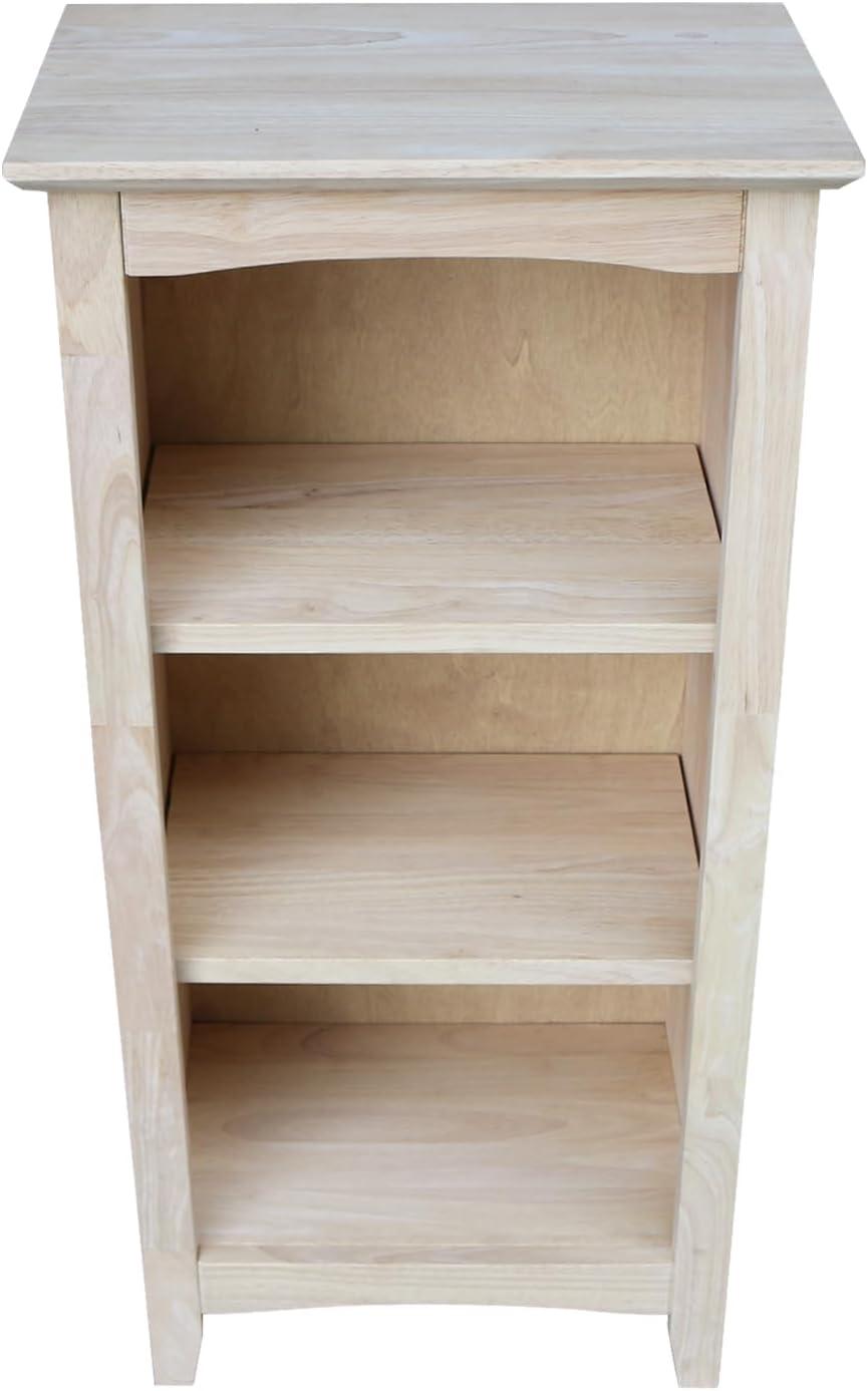 Shaker Bookcase Unfinished Brown - International Concepts