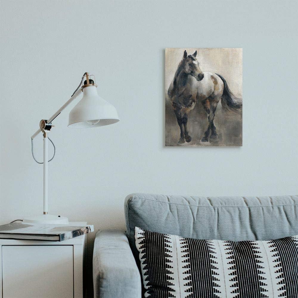 Abstract Brown and Black Horse Canvas Wall Art, 16x20