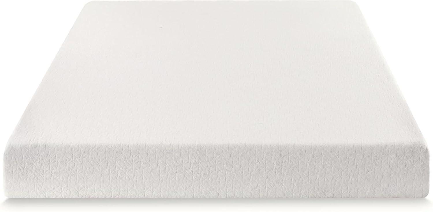 Queen 8-Inch White Jacquard Memory Foam Mattress