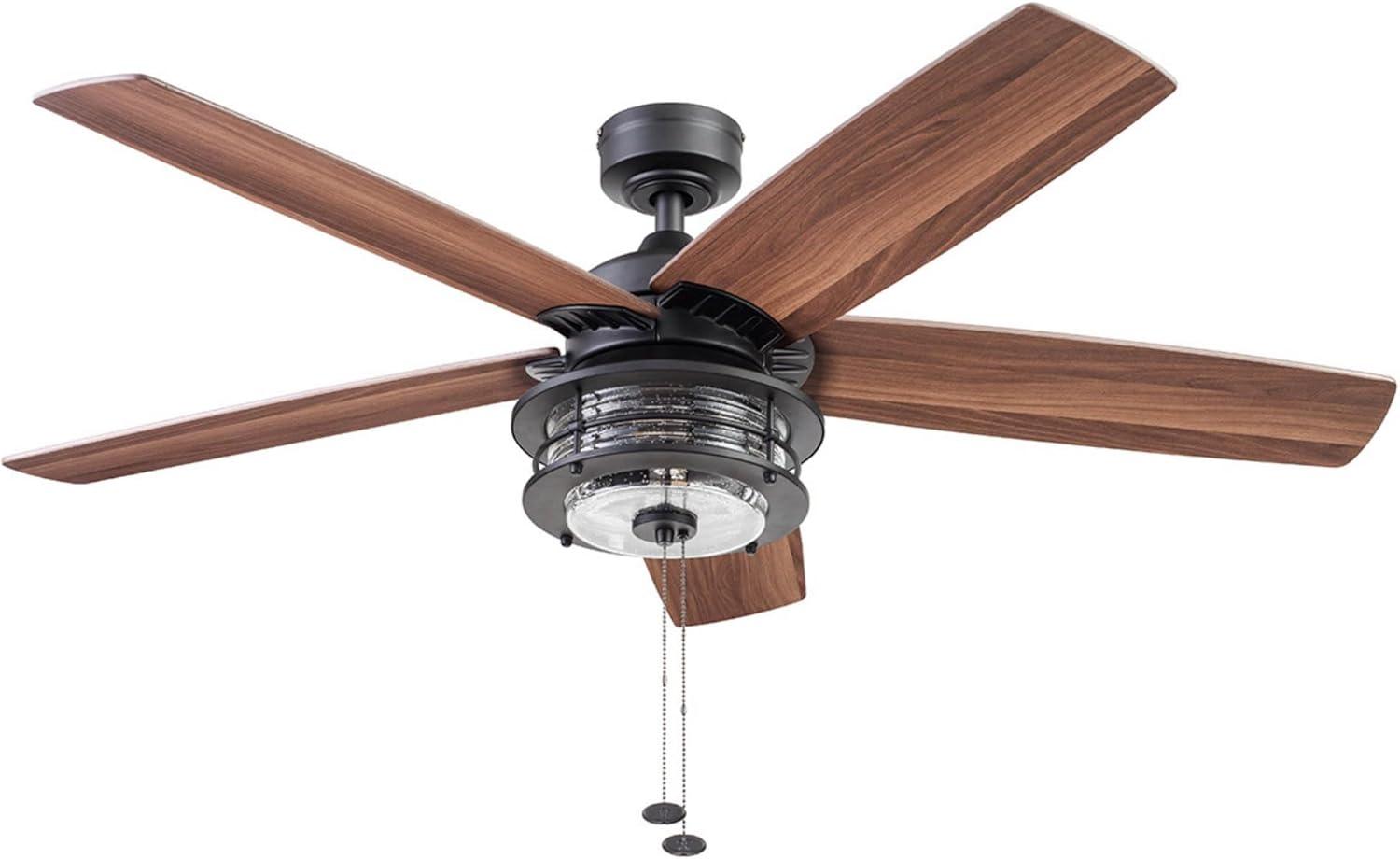 52" Foxhaven 5 - Blade Standard Ceiling Fan with Pull Chain and Light Kit Included