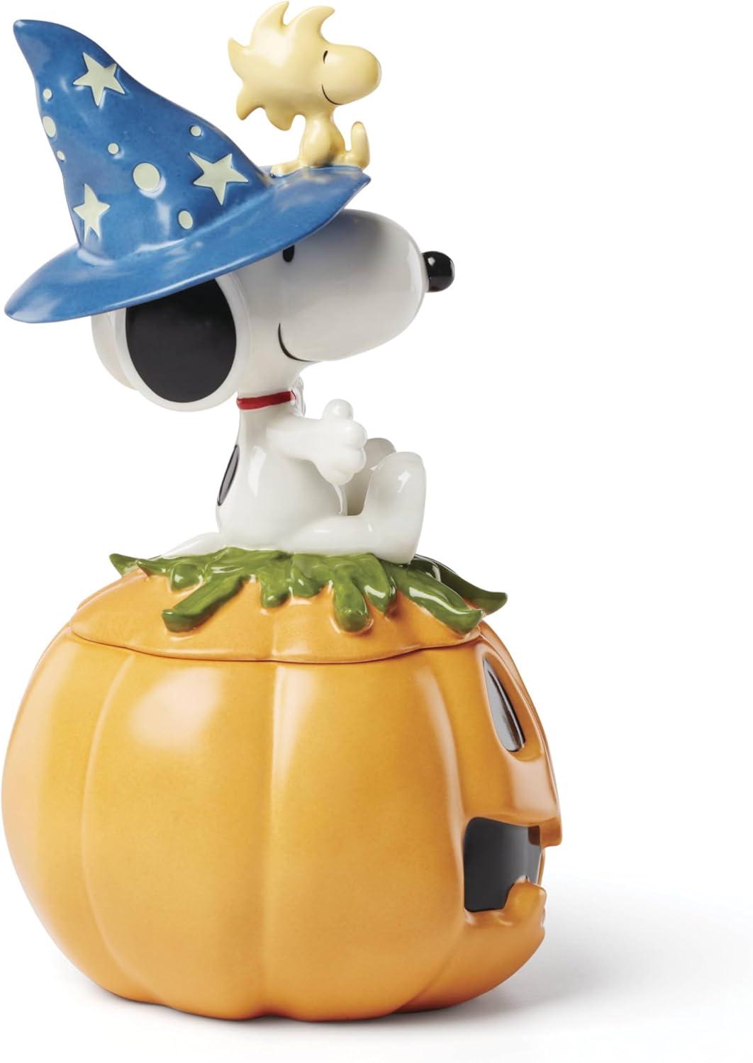 Peanuts Halloween Pumpkin Porcelain Candy Dish with Lid