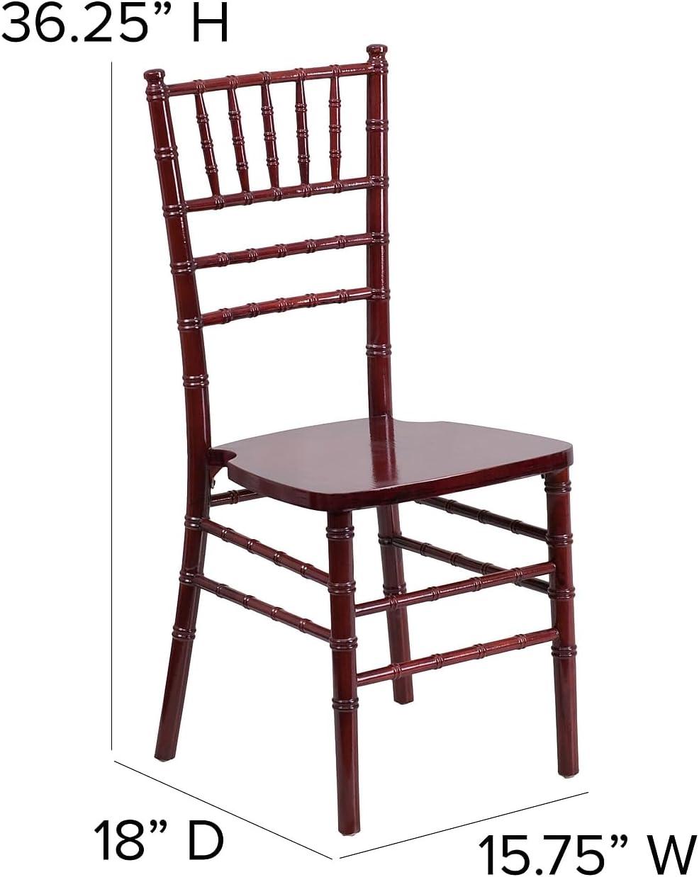 Elegant Mahogany Wood Chiavari Banquet Chair