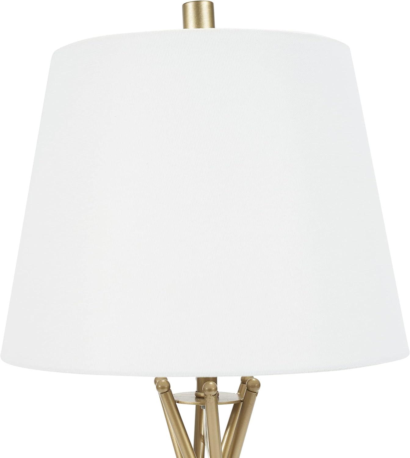 23" Gold Metal Twist Table Lamp - Nourison