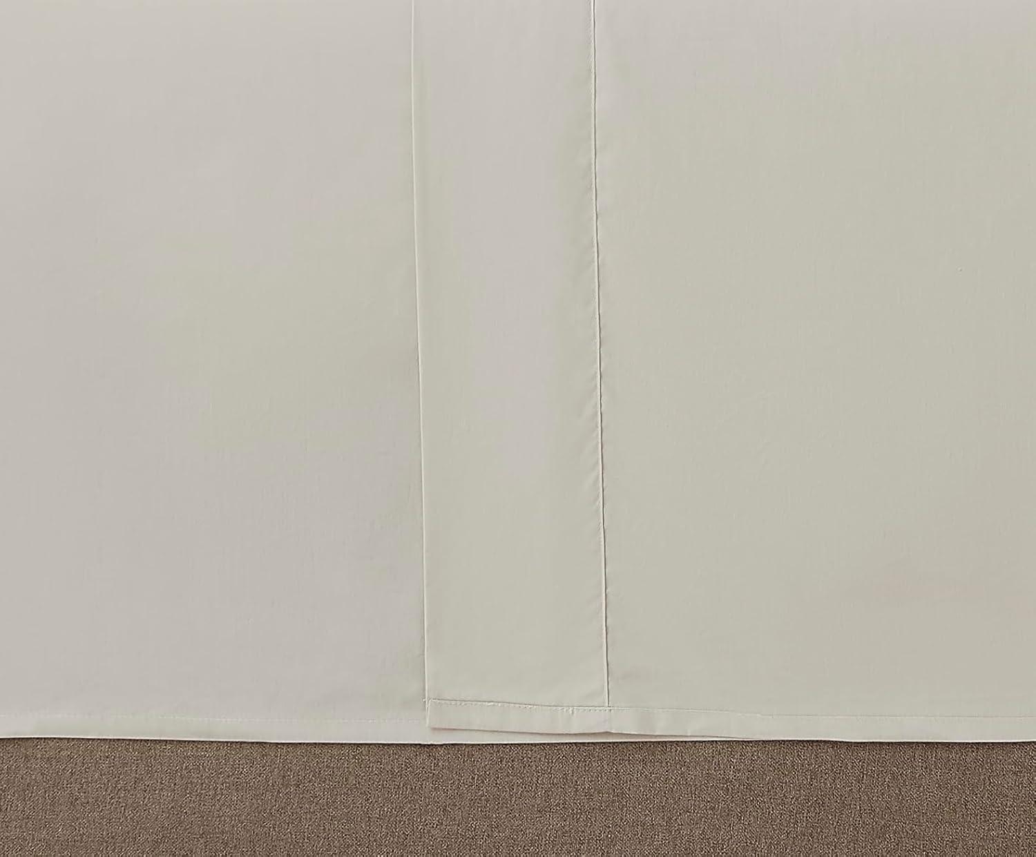 Linen Closet Luxury Cotton 400 Thread Count Ultimate Cotton Percale 4-Piece Sheet Set, Queen, Tan
