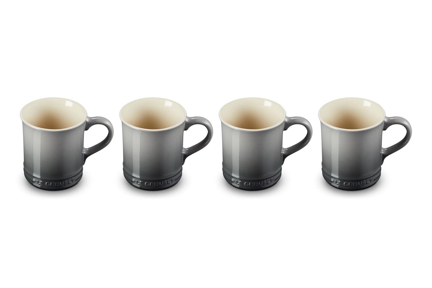 Le Creuset ® 14-oz. Oyster Grey Mugs, Set of 4