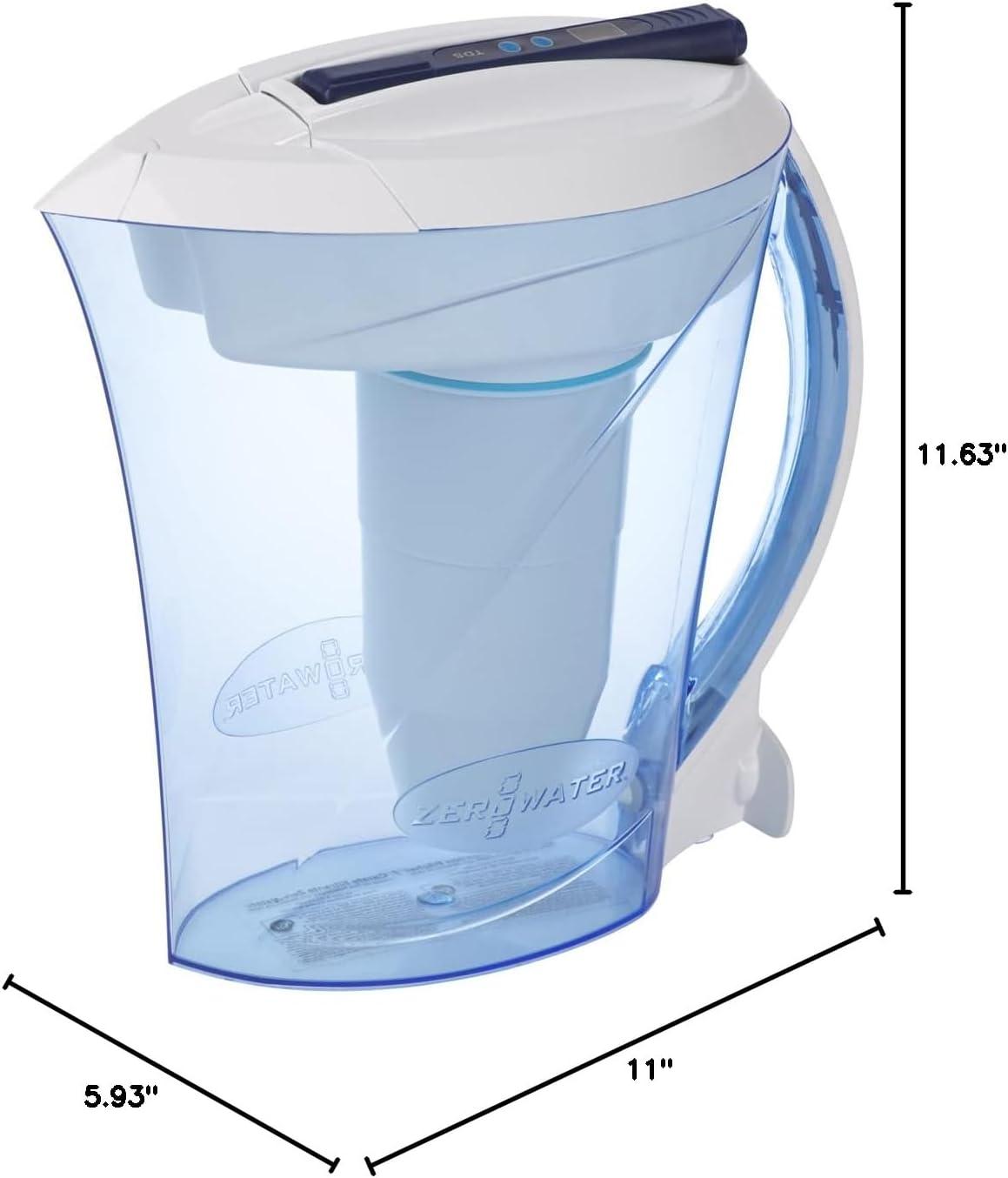 ZeroWater 10 cup Ready-Pour™ 5-stage Water Filtration pitcher