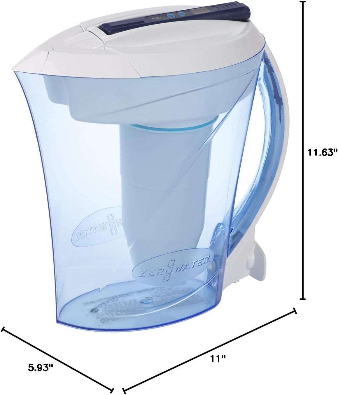 Culligan Zerowater 10 Cup Ready-Pour™ 5-Stage Water Filtration Pitcher