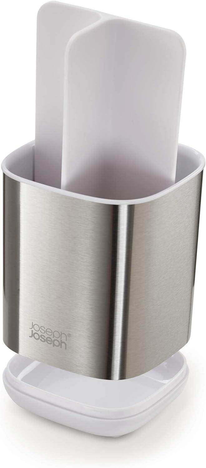 Joseph Joseph Joseph Joseph EasyStore Stainless Steel Compact Toothbrush Holder