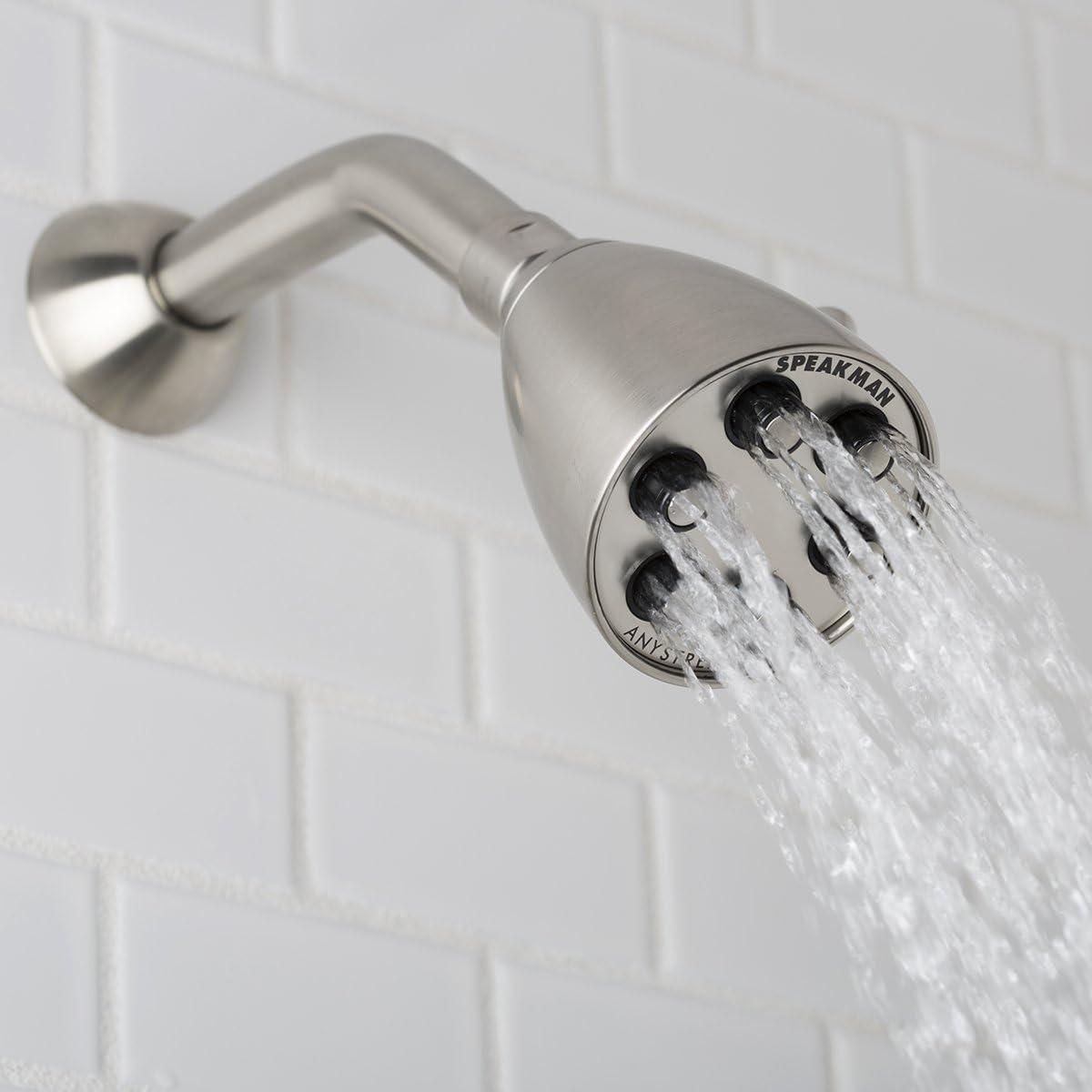 Brushed Nickel Wall Mounted Rain Jet Shower Head