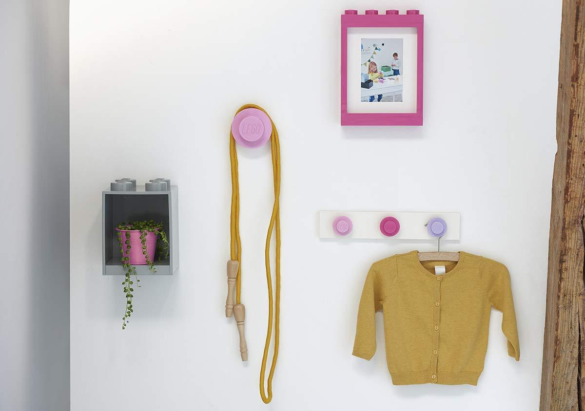 Room Copenhagen Lego Picture Frame - Stackable, Tabletop or Wall Display Photo Frame - Grey