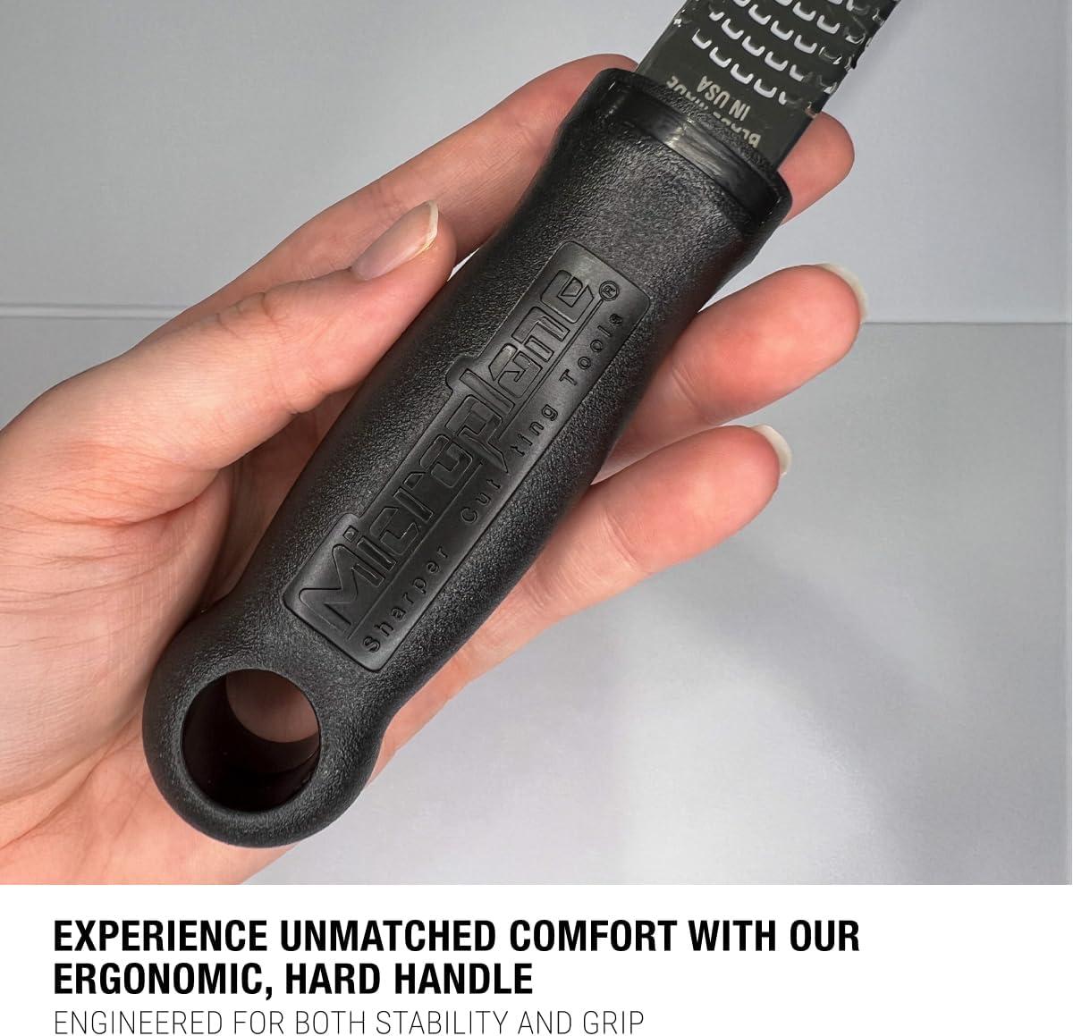 Microplane Classic Stainless Steel Zester and Cheese Grater - Black