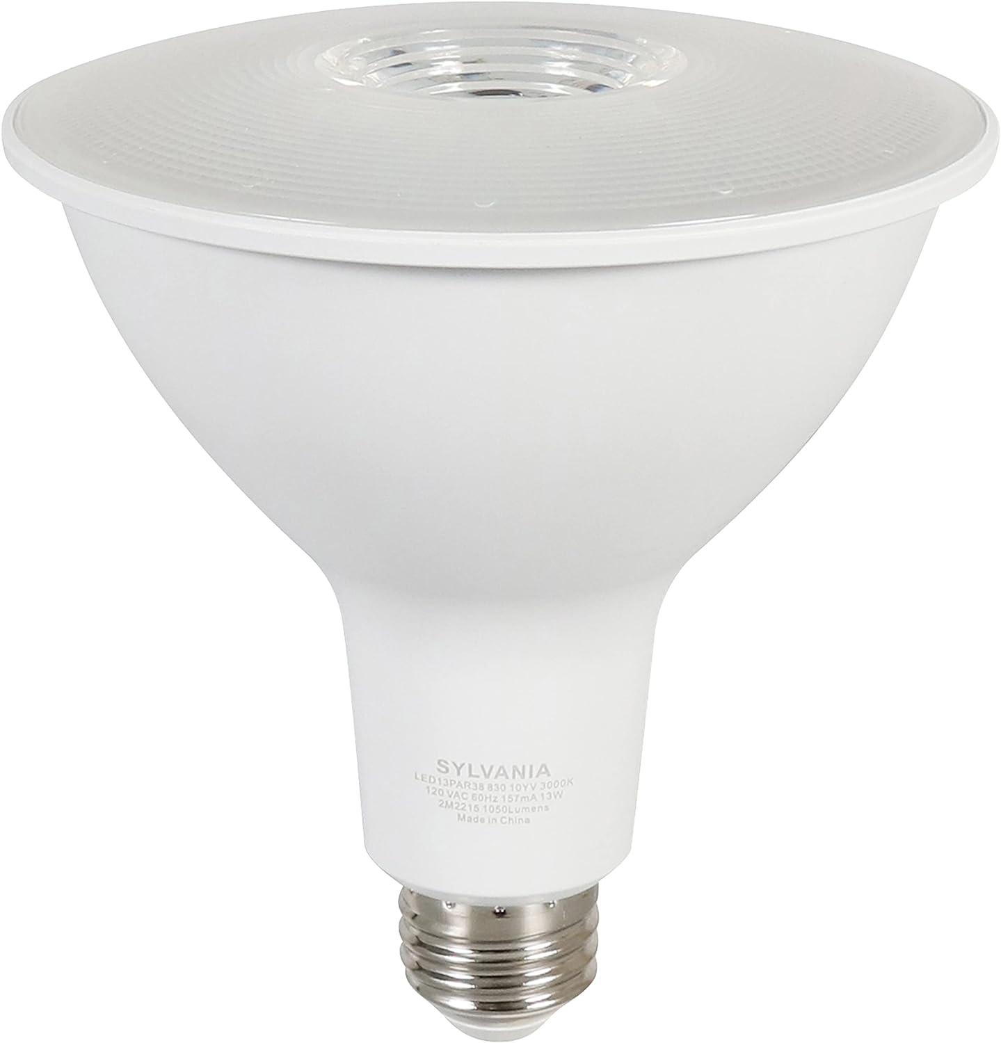 SYLVANIA LED Flood Light Bulb, PAR38, 13W, 3000K, Soft White, 2 Pack