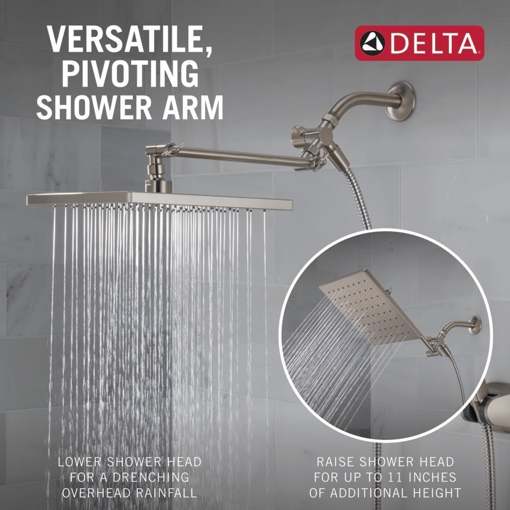 10-inch Raincan Shower Head and Hand Held Shower Combo, Rainfall Shower Head and Hand Shower