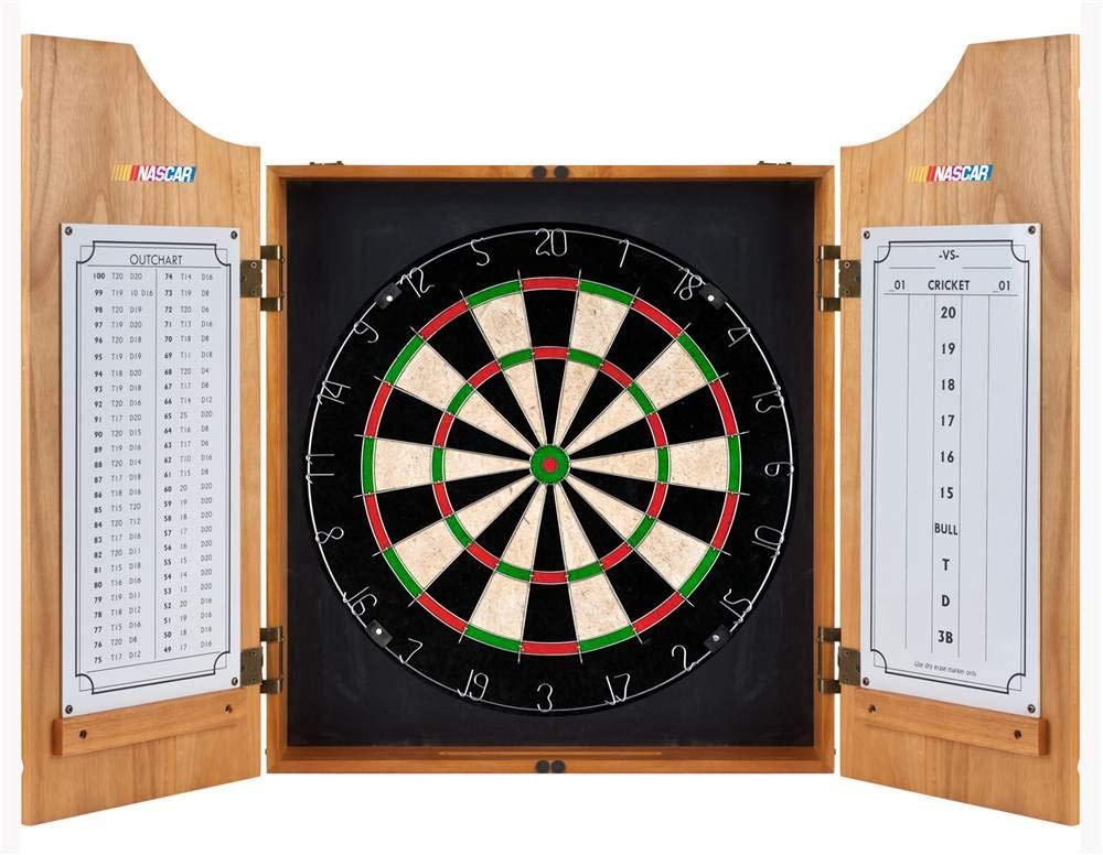 Trademark Global NASCAR Trademark Global Bristle Dartboard And Cabinet Set (Darts Included)