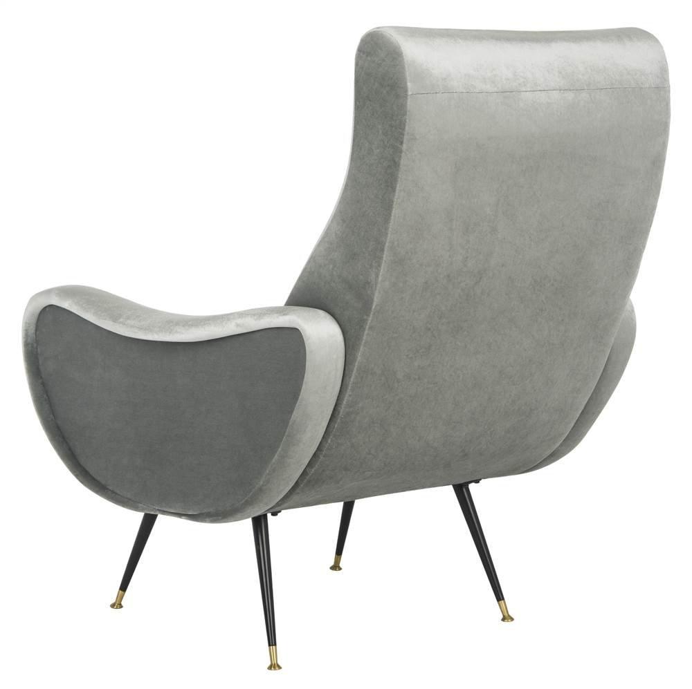 Elicia Accent Chair - FOX6260 - Light Grey - Safavieh