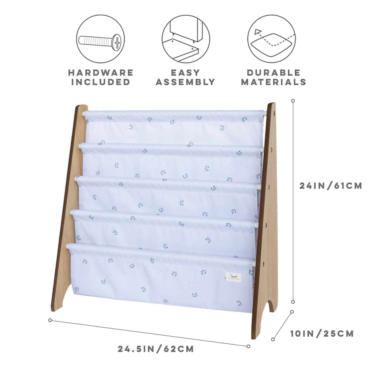 3 Sprouts 3 Sprouts - Book Shelf - Kids Book Rack Organizer  - Baby Room Bookcase