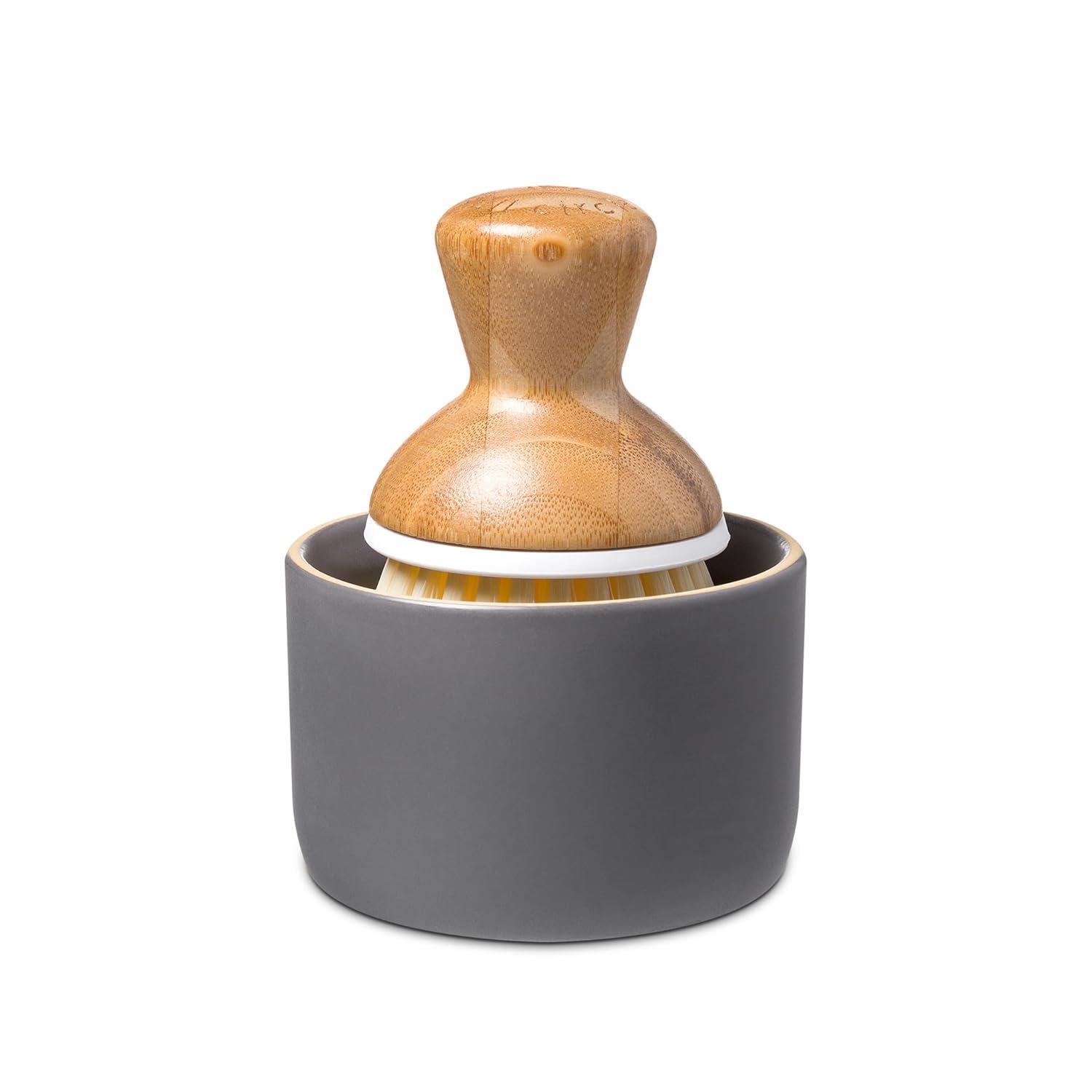 Full Circle Home Tiny Team Mini Brush and Dustpan Set Grey - 4 ct