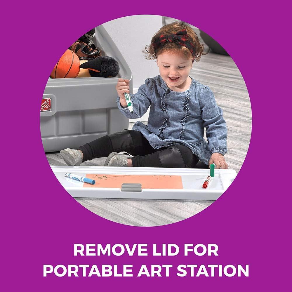 Step2 Step2 Gray 2-in-1 Toy Box