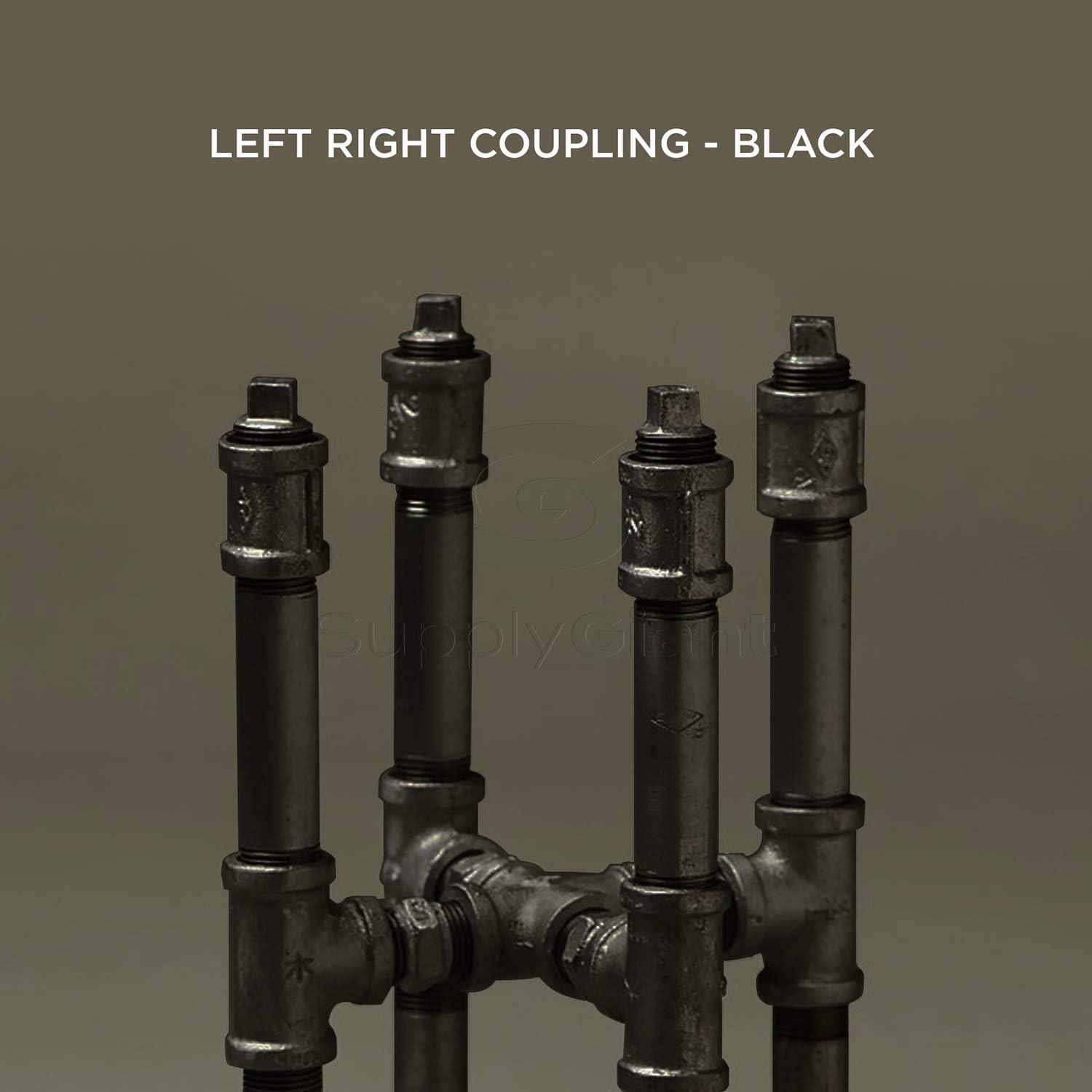 CNMS0056 3/4"" Black Malleable Iron Straight Left/Right Coupling"