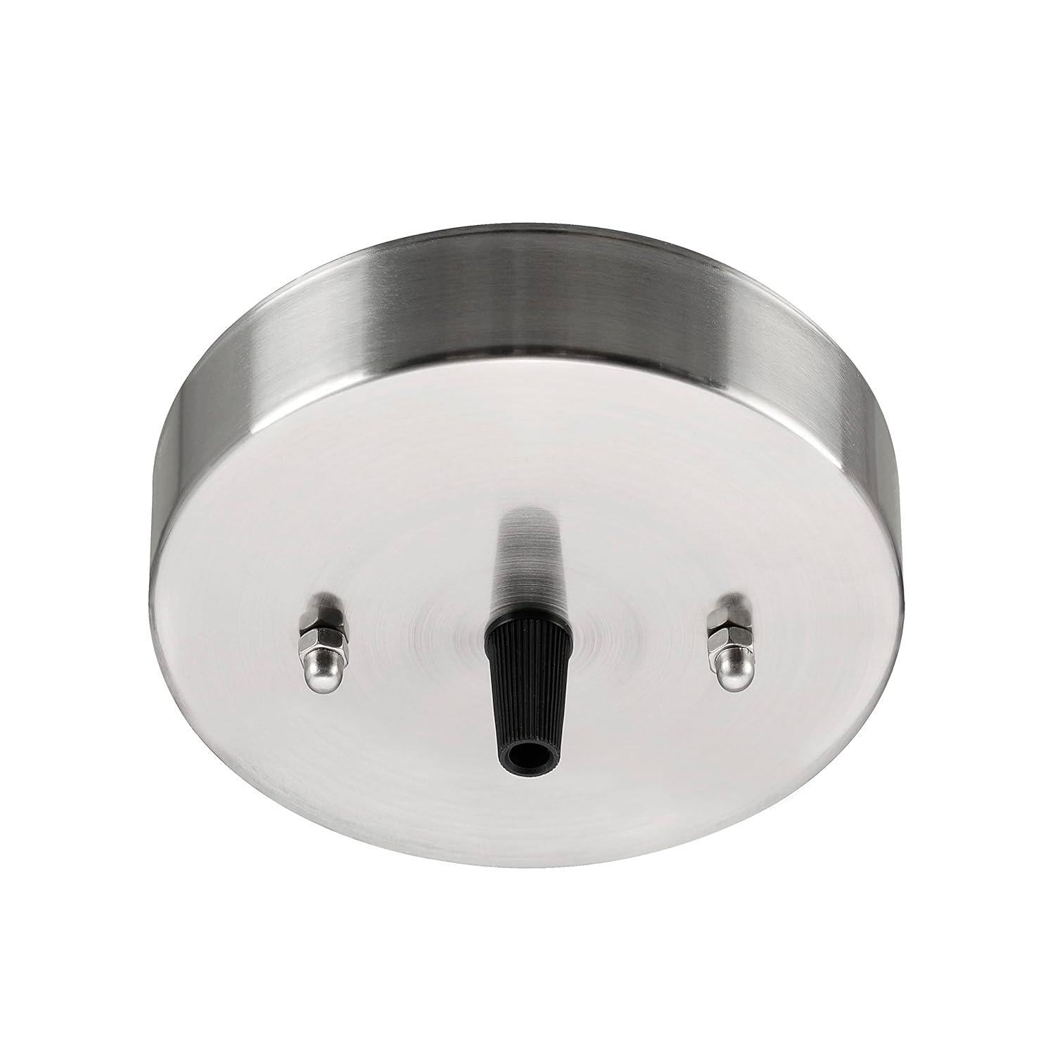 Aspen Creative 21512-22 Canopy Kit, 5-1/8"D, 7/16" Center Hole, Matte White, 2PK