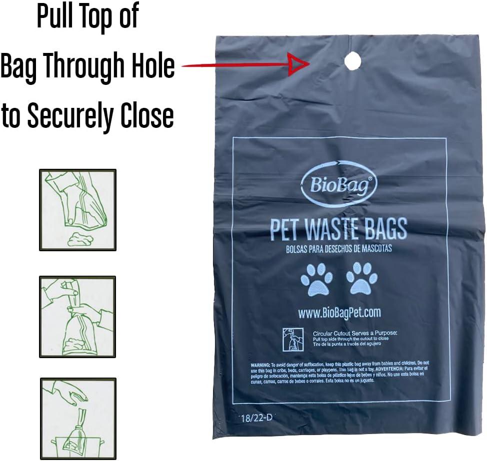 BioBag Organic Biodegradable Pet Waste Bags, Standard Size, 200 Count