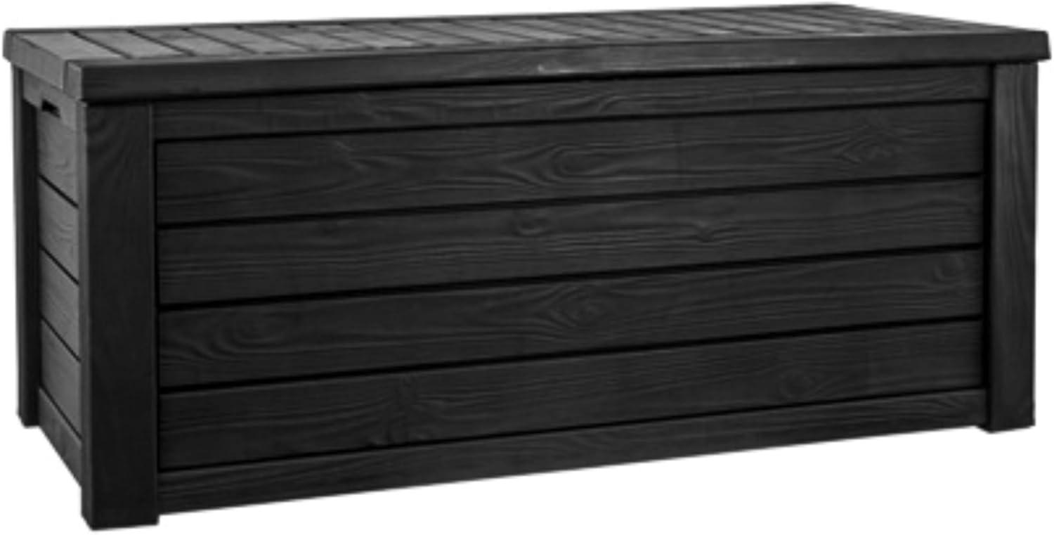 Keter Westwood 150 Gallon All Weather Outdoor Patio Storage Deck Box and Bench