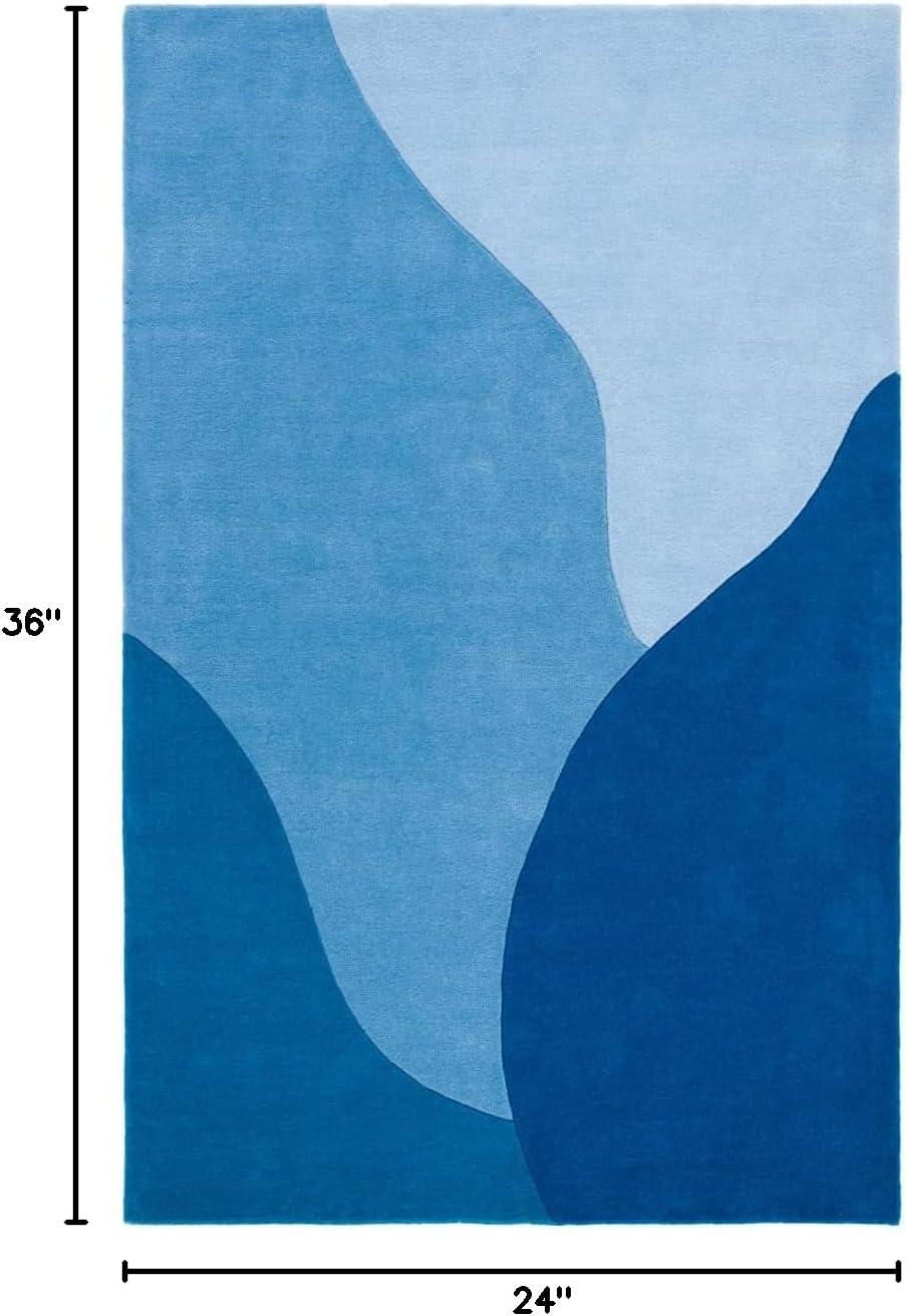 Fifth Avenue FTV117 Hand Tufted Indoor Accent Rug - Blue - 2'x3' - Safavieh