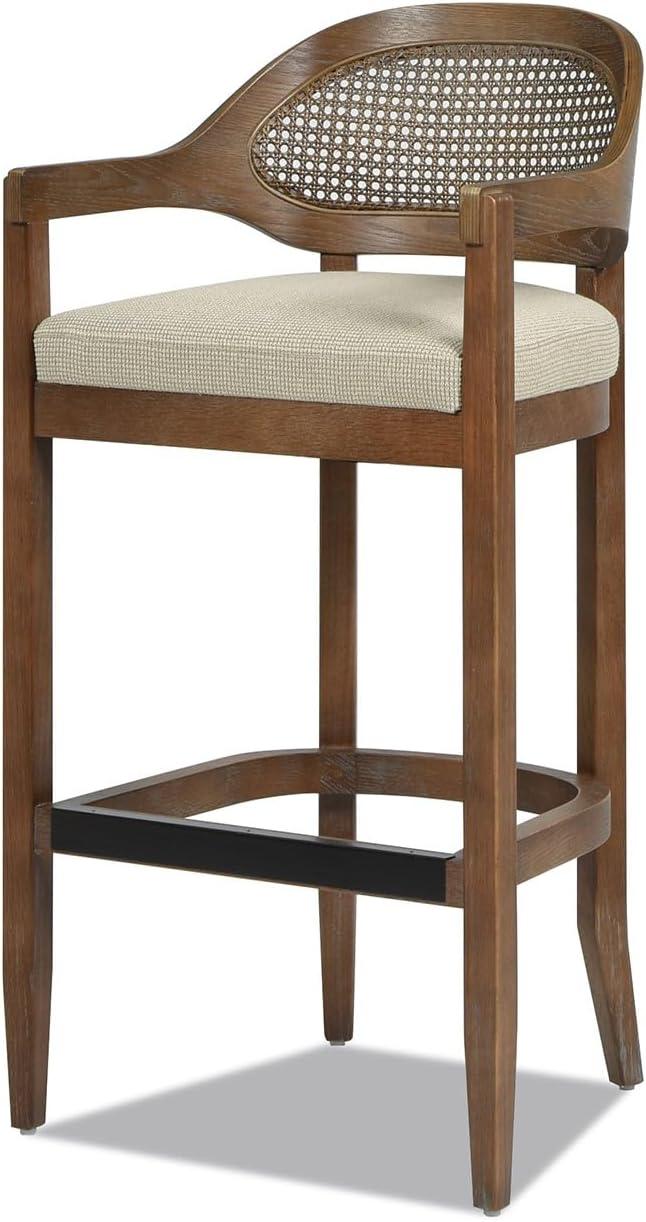 Jennifer Taylor Home Americana Mid-Century Modern 30.5" Cane Back Barstool